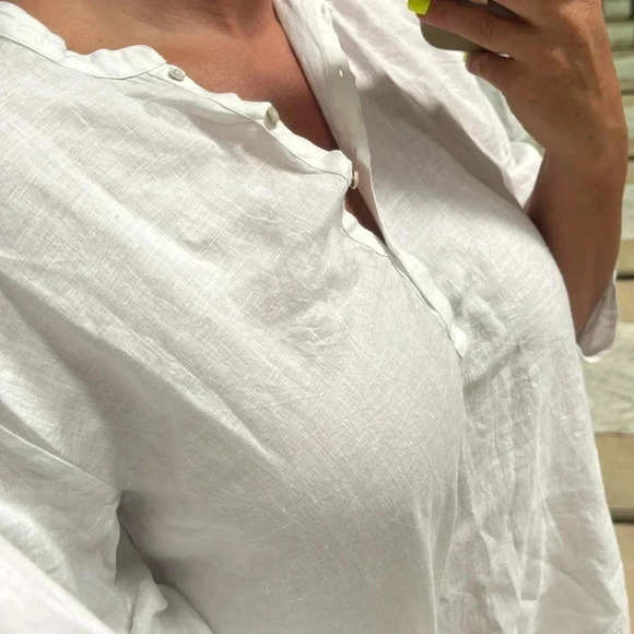 Jess Brown Atelier Tunic in Moon Linen - Picture 10 of 11